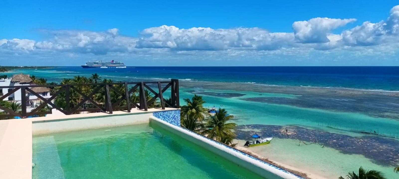 Hotel Blue Reef Frente Al Mar Mahahual Eksteriør billede