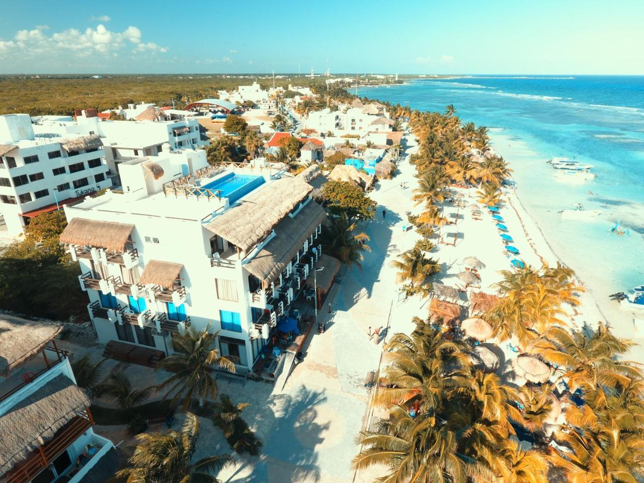 Hotel Blue Reef Frente Al Mar Mahahual Eksteriør billede
